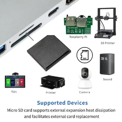 cablecc Low Profile SD Card Adapter 50cm (20mm) | 5-Pack Black for Mac Laptops with 512GB Micro SD Support thumbnail 9