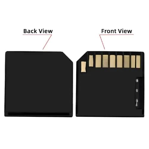 cablecc Low Profile SD Card Adapter 50cm (20mm) | 5-Pack Black for Mac Laptops with 512GB Micro SD Support thumbnail 3