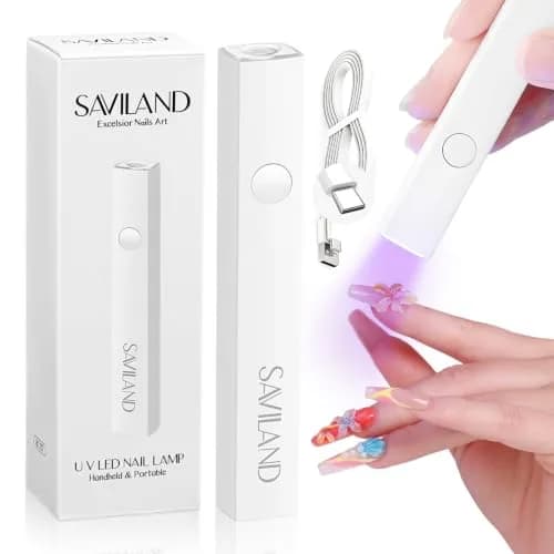 SAVILAND Cordless Mini UV Nail Lamp 6W | Flash Cure & Prevents Gel Shifting thumbnail 1