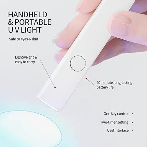SAVILAND Cordless Mini UV Nail Lamp 6W | Flash Cure & Prevents Gel Shifting thumbnail 6