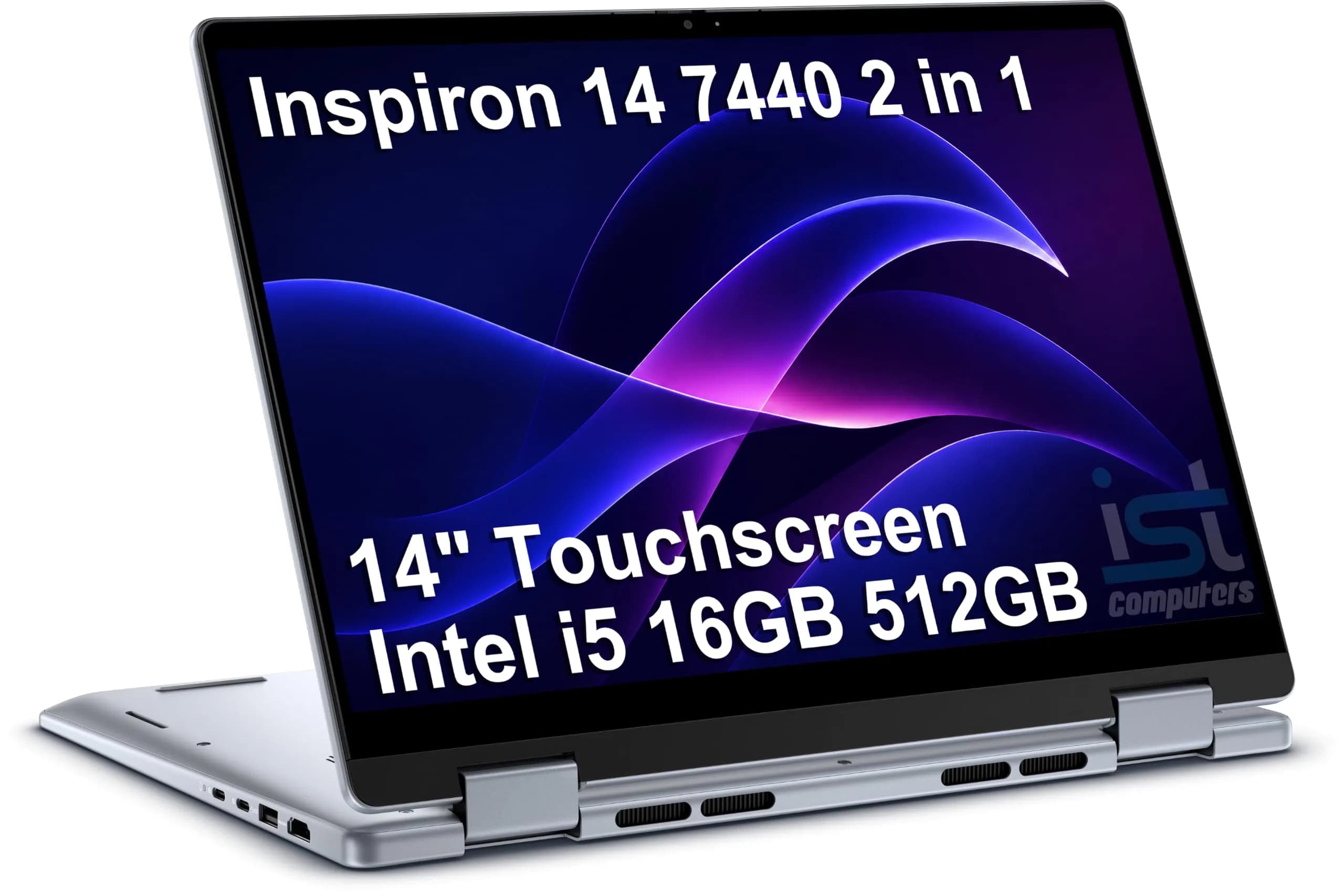 ist computers Inspiron 14 7440 14" 2-in-1 Laptop, Intel i5-1334U, 16GB RAM 512GB SSD | Versatile Touchscreen for Daily Use - main product image