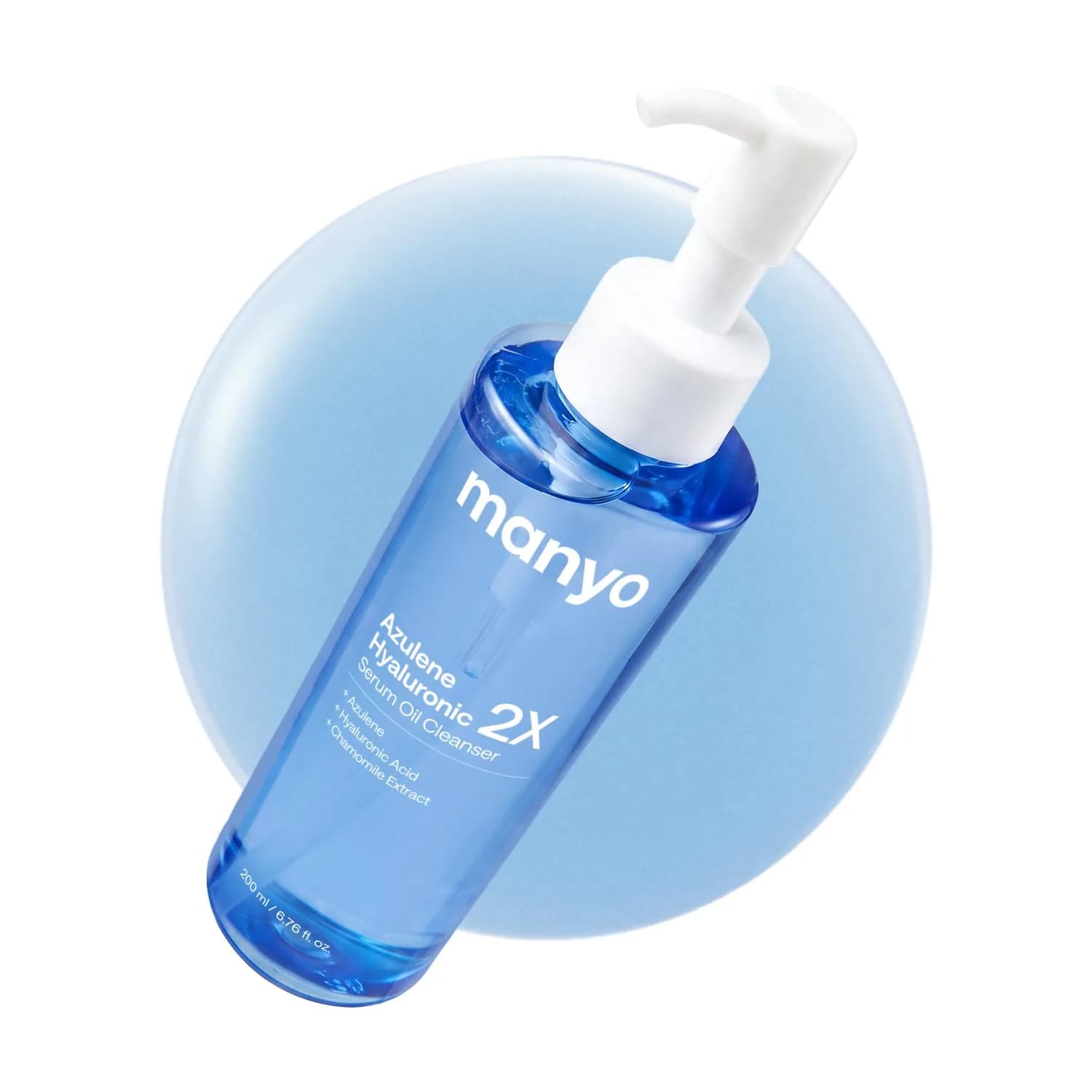 MANYO Pure Cleansing Oil 200ml (6.76 fl oz) | Deep Pore Cleanser for All Skin Types — Azulene