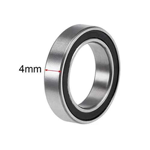 uxcell 6701-2RS Deep Groove Ball Bearings 12mm x 18mm x 4mm Double Sealed Chrome Steel | Pack of 20 thumbnail 3