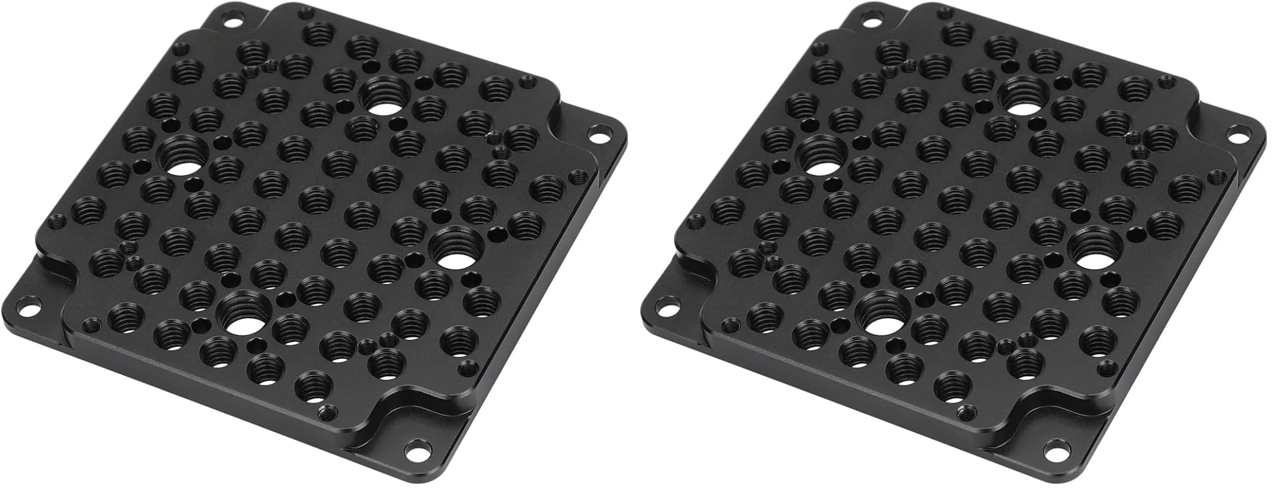 CAMVATE Cheese Mounting Plate Compatible with Standard 75mm VESA Mount (Pack of 2) | Aluminum Support for Camera & Monitor