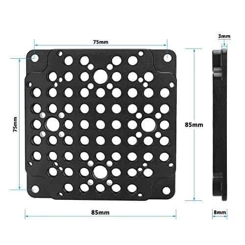CAMVATE Cheese Mounting Plate Compatible with Standard 75mm VESA Mount (Pack of 2) | Aluminum Support for Camera & Monitor thumbnail 2