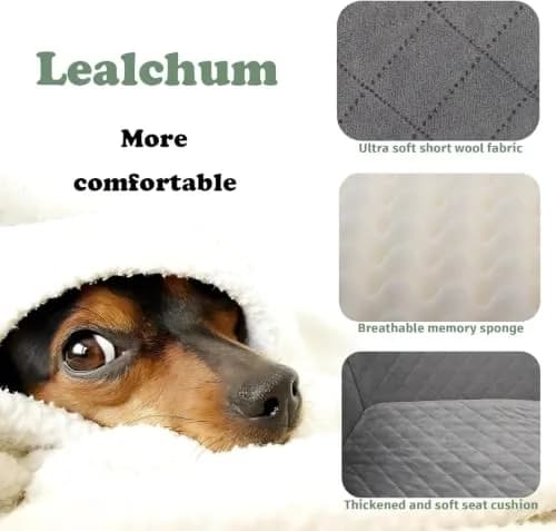 Lealchum Dog Car Seat for Medium/Large Dogs | Washable, Removable & Safe (Large) thumbnail 5
