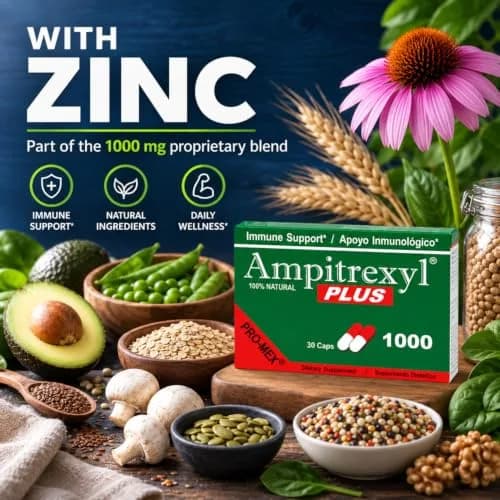 Ampitrexyl Plus Antioxidant Capsules 1000 mg | Immune Support & Wellness thumbnail 4