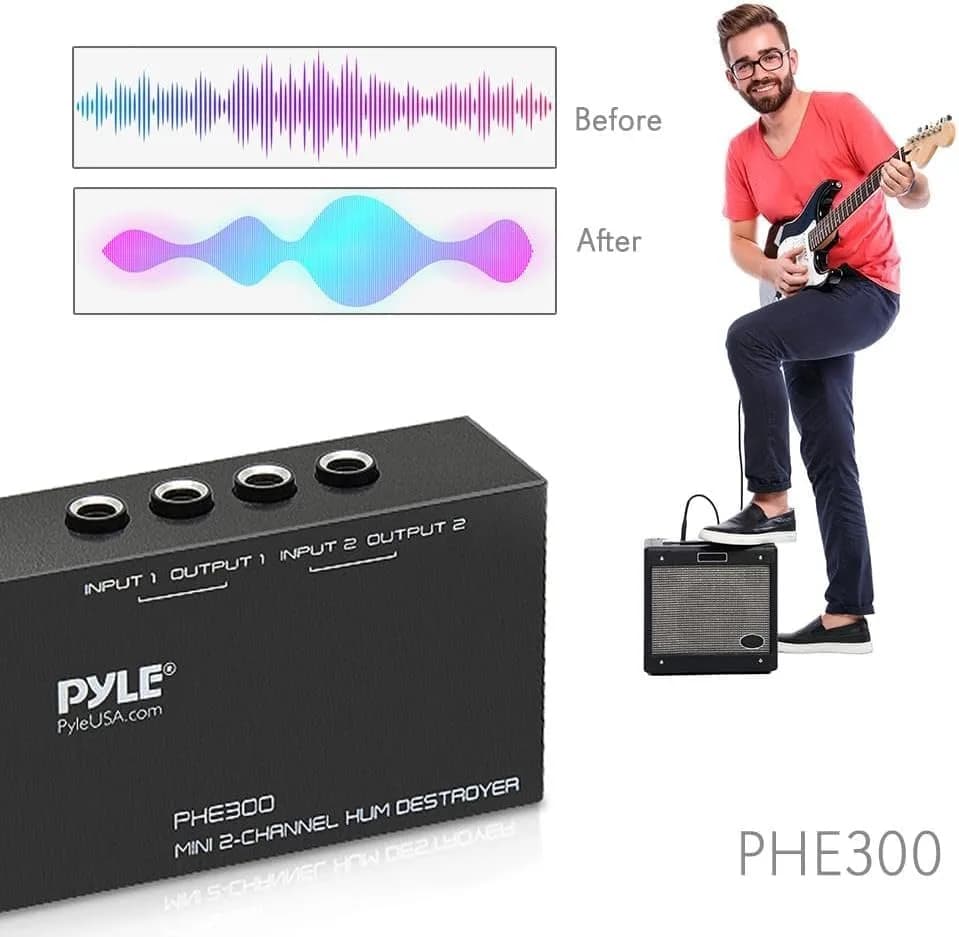 Pyle 2 Channel Passive Audio Interface with 1/4 Inch TRS Ports | USB Audio Interface for Recording Guitar thumbnail 13