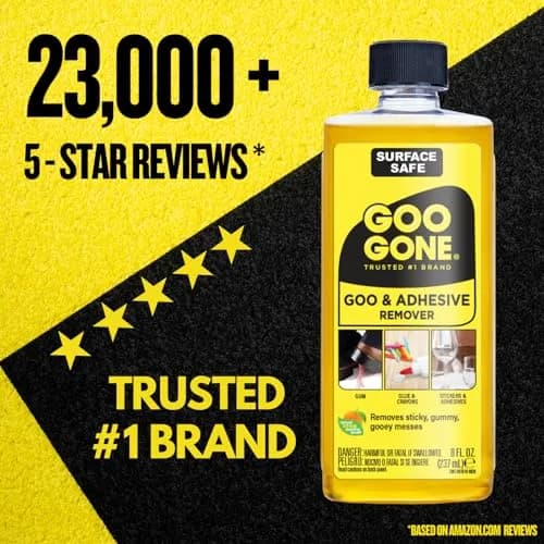 Goo Gone Original Liquid 8 Fl Oz (Pack of 3) Surface Safe Adhesive Remover for Stickers, Labels, Residue, Tape, Chewing Gum, Grease, Tar, Crayon, Glue thumbnail 6