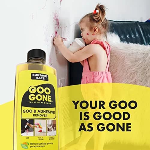 Goo Gone Original Liquid 8 Fl Oz (Pack of 3) Surface Safe Adhesive Remover for Stickers, Labels, Residue, Tape, Chewing Gum, Grease, Tar, Crayon, Glue thumbnail 8