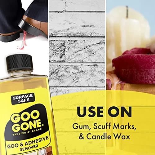 Goo Gone Original Liquid 8 Fl Oz (Pack of 3) Surface Safe Adhesive Remover for Stickers, Labels, Residue, Tape, Chewing Gum, Grease, Tar, Crayon, Glue thumbnail 3
