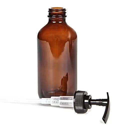 Vivaplex 8oz Amber Glass Bottles with Pump Dispenser | Reusable, Stylish & Leak-Proof thumbnail 4
