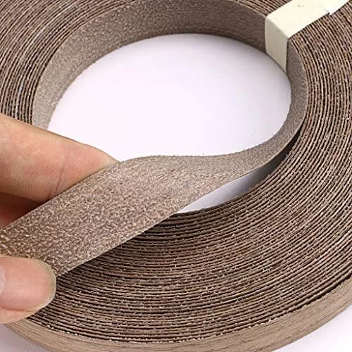 Skelang Walnut Wood Veneer Edge Banding 2 Rolls | 1.9cm x 15.24m (3/4" x 50') Preglued Iron-on Wood Tape thumbnail 4