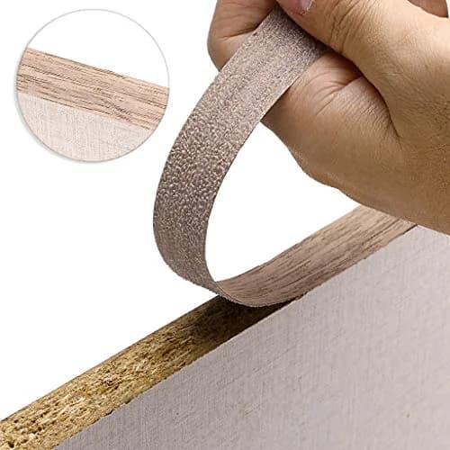 Skelang Walnut Wood Veneer Edge Banding 2 Rolls | 1.9cm x 15.24m (3/4" x 50') Preglued Iron-on Wood Tape thumbnail 6