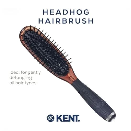 Kent HeadHog Detangler Brush Pack of 3 | Anti-Static Rounded Nylon Bristles for All Hair Types thumbnail 3
