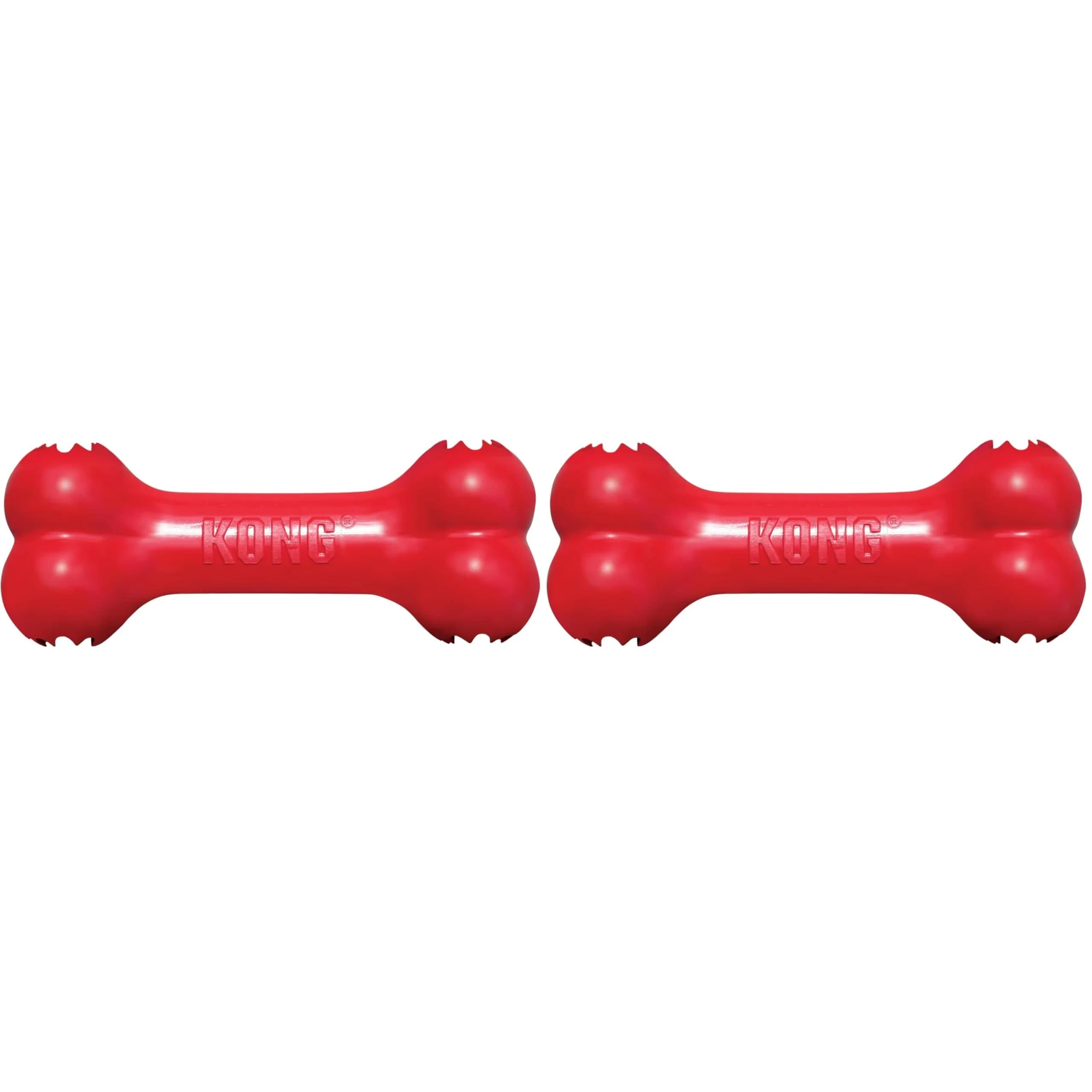 KONG Goodie Bone Classic Durable Natural Rubber Dog Bone 2-Pack | Supports Mental Engagement & Treat Dispensing - main product image