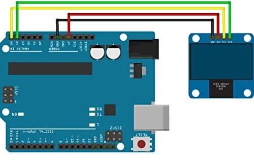 UCTRONICS 0.96 Inch OLED Module 12864 128x64 Yellow Blue SSD1306 Driver I2C Serial Self-Luminous Display Board for Arduino Raspberry Pi Pico thumbnail 6