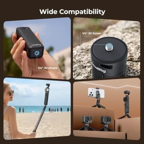 SmallRig Pocket 4P/4/3/Xtra Muse Battery Handle 5000mAh with Mini Tripod, 20W Fast Charge | 10.7cm Length thumbnail 9