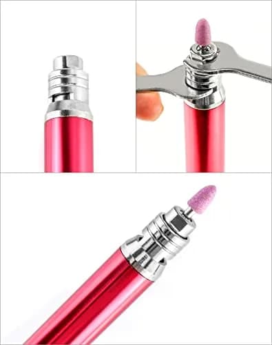 QWORK Air Micro Grinder, 1/8" Mini Pencil Polishing Cutting Tool Pneumatic Die Grinder, 65000 RPM Free Speed (2 Sets, Pack of 5) thumbnail 5