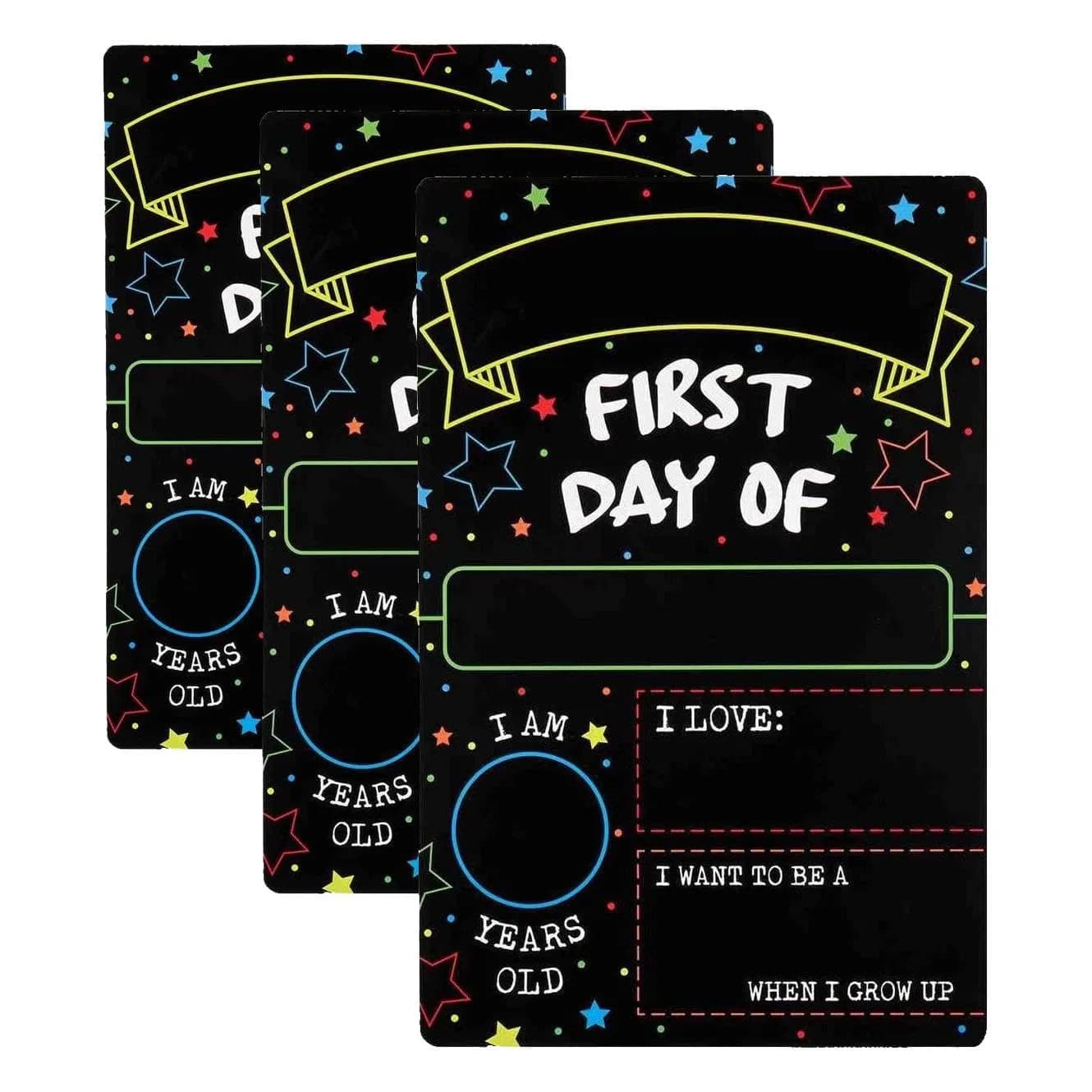 GSM Brands First Day Last Day of School Double Sided Sign 30.5cm (12" x 7.9") | Classic Design for Milestones