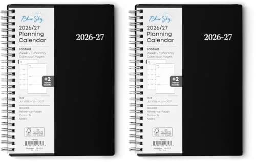 Blue Sky 2026-2027 Weekly and Monthly Academic Planner Calendar, 5" x 8" (12.7cm x 20.3cm) | Professional Planning for Students and Office Workers thumbnail 1