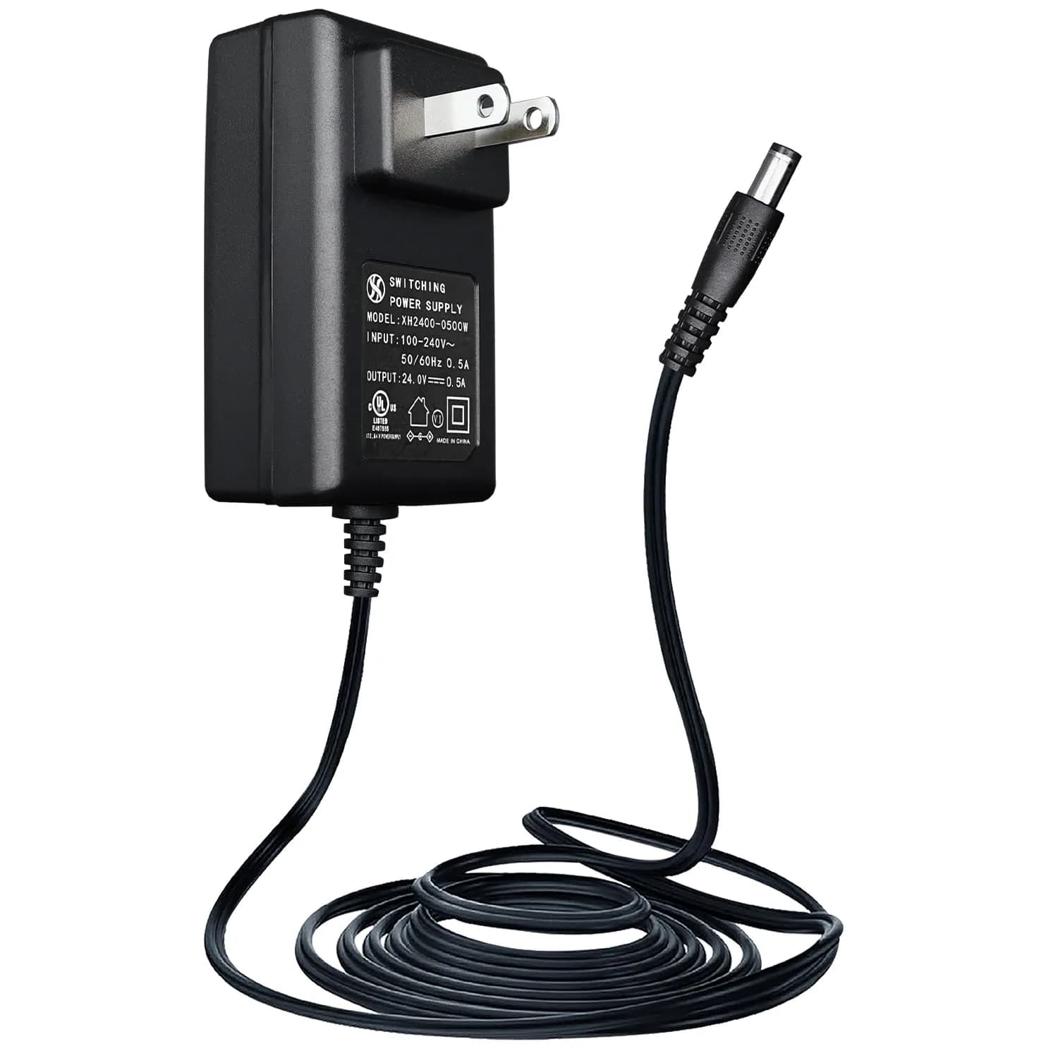 ANLINK 24V Power Supply Adapter 0.5A | UL Listed, 12W, 6ft Cord for Diffusers & Humidifiers — 24V0.5A