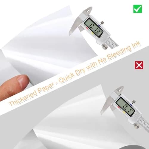 Joyberg Matte Printable Sticker Paper 120 Sheets (8.5"x11") | Full Sheet Labels for Inkjet & Laser Printers thumbnail 6