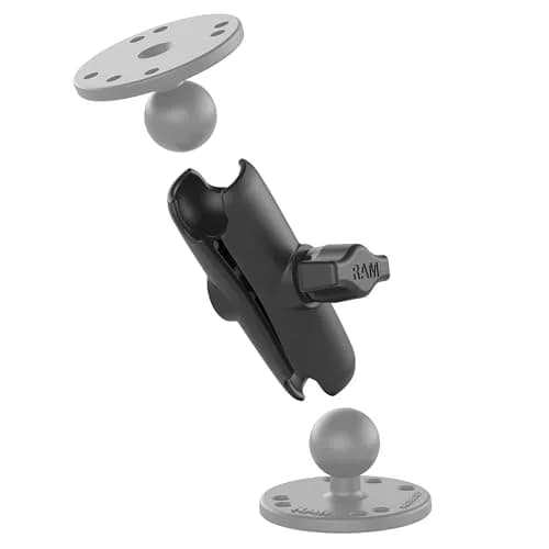 RAM MOUNTS Medium Double Socket Arm for B Size 1″ Ball Mount Components | Marine-Grade Aluminum, 3.73" Length thumbnail 3