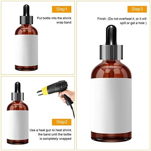 Morepack Shrink Bands 45x23mm | Clear PVC Wrap for Bottles & Jars thumbnail 4
