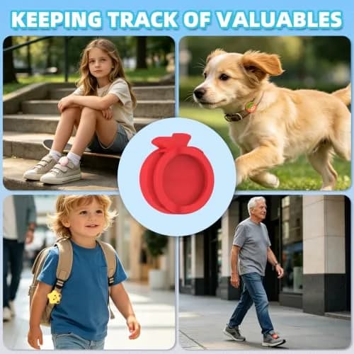 BIQIRE 4-Pack AirTag Holder for Shoes, Cute Waterproof Silicone Case | Hidden Air Tag Tracker for Kids thumbnail 8