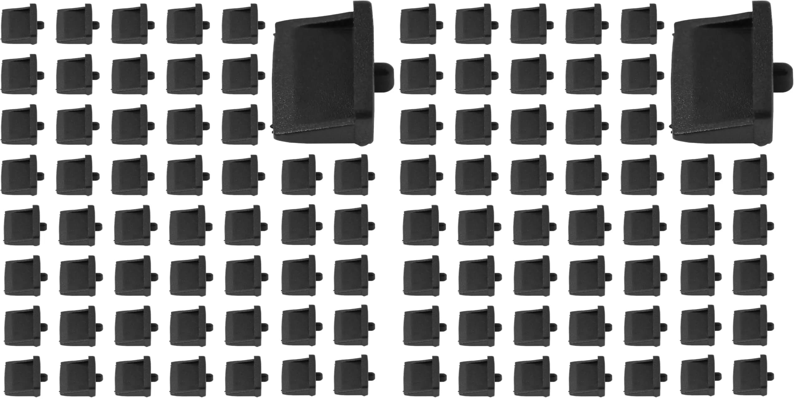 GINTOOYUN USB Anti Dust Cap Silicone Pack of 50 | Port Plug Cover for USB Type A Female End — Pack of 50