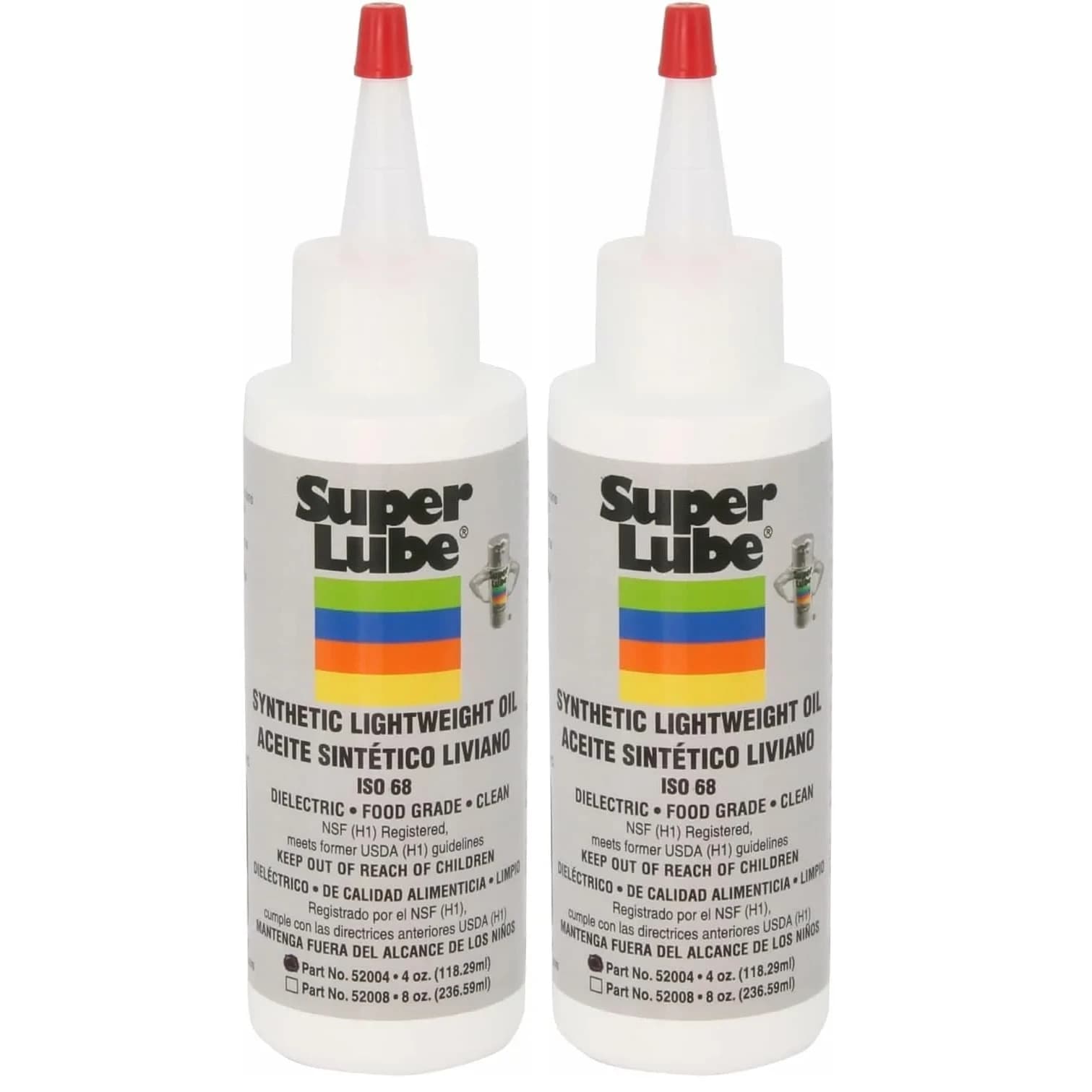 Super Lube Multi-Purpose Lightweight Synthetic Oil ISO 68 Hydraulic Grade 203ml (8 Fl Oz) | Food Grade Lubricant for Metal - main product image
