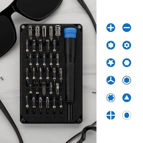 iFixit Moray Driver Kit - 32 Precision Bits for Electronics | Compact, Portable, USA Quality thumbnail 3