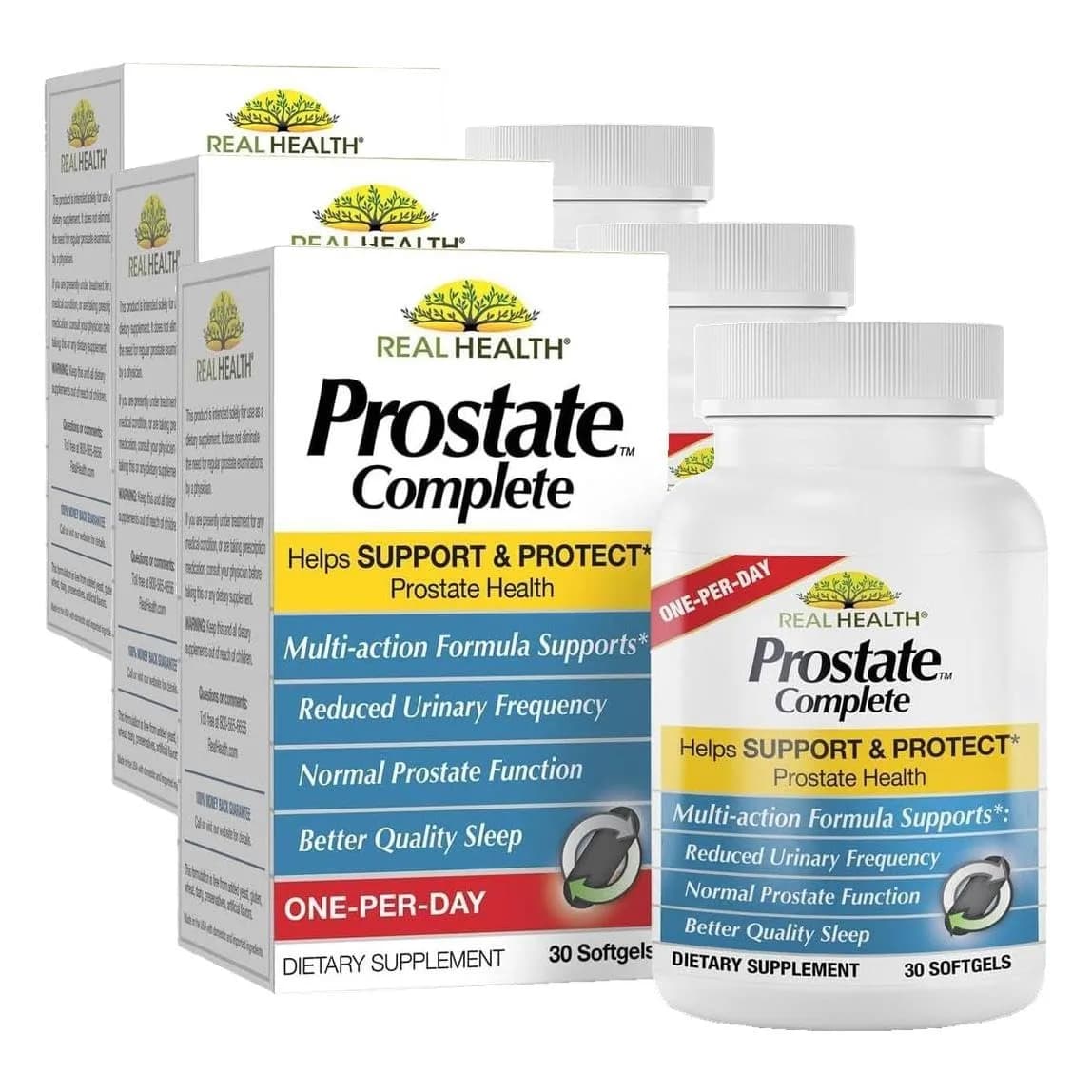 Real Health Prostate Complete - Prostate Support Softgels 90 Ct | Natural Relief & Wellness