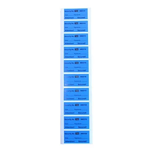 TamperSeals Group Blue Non-Transfer Tamper Evident Security Warranty Void Labels 200 Labels (1"x2" Each) thumbnail 2