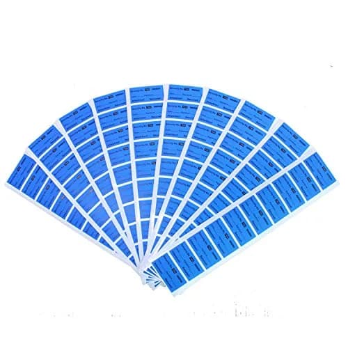 TamperSeals Group Blue Non-Transfer Tamper Evident Security Warranty Void Labels 200 Labels (1"x2" Each) thumbnail 3