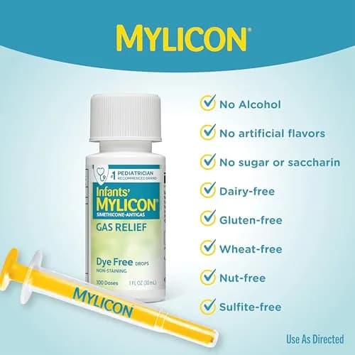 MYLICON Infants Gas Relief Drops for Babies, Dye Free Formula, 1 Fl Oz (Pack of 3) | Gentle Relief for Newborns thumbnail 7