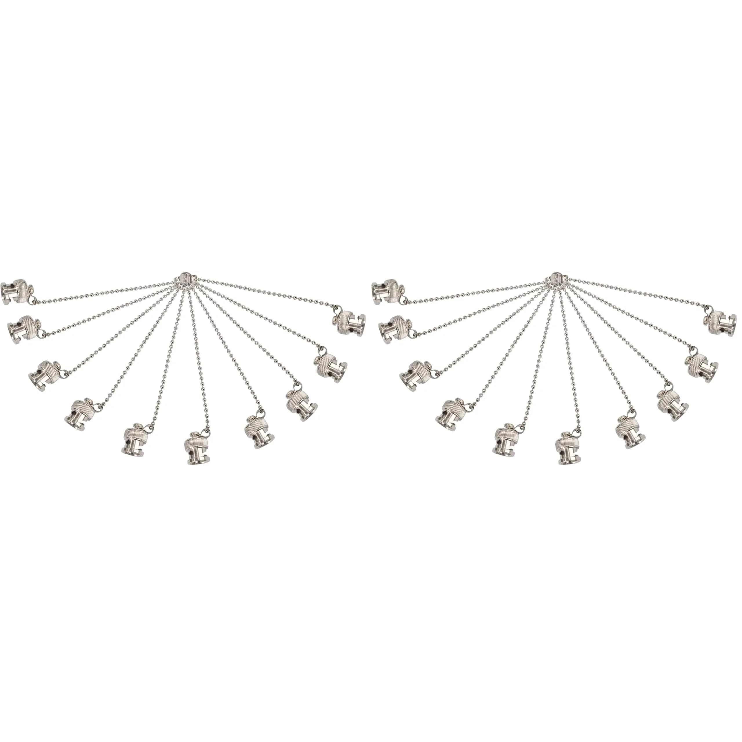 Boobrie BNC Dust Cap 5-Pack with Chain | Waterproof & Dustproof RF Coaxial Adapter Covers (13.7mm Diameter) — 10PCS
