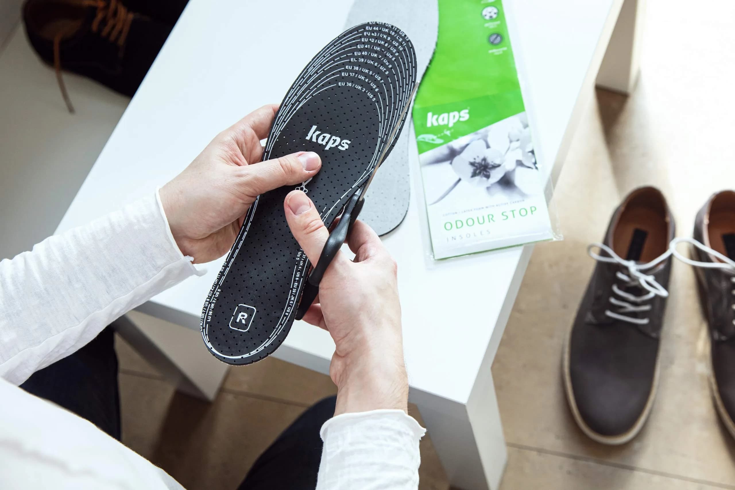 Kaps Odour Stop Shoe Insoles 12 Pairs (6 Pairs Per Pack x 2 Packs) | Charcoal Odour Control & Breathability - main product image