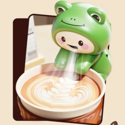 Generic Clip-On Mini Fan for Cup & Bowl, Cute Animal Design, USB-C Rechargeable | 8.5cm (3.35") Cooling Blower thumbnail 5