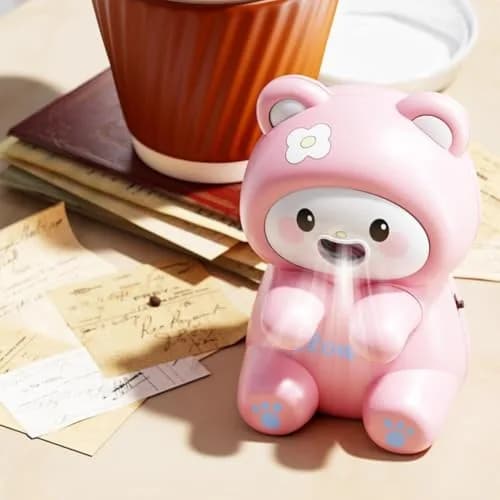 Generic Clip-On Mini Fan for Cup & Bowl, Cute Animal Design, USB-C Rechargeable | 8.5cm (3.35") Cooling Blower thumbnail 9