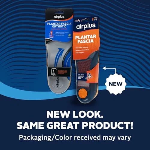 Airplus Plantar Fasciitis Orthotic 3/4 Length Shoe Insoles Men's 7-12 (Pack of 12) | APMA Certified Arch Support thumbnail 2