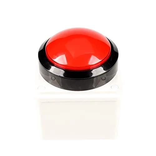 EG STARTS 100mm Big Dome LED Arcade Buttons (Pack of 2) | Red, DC 12V, Illuminated Push Button for DIY Games thumbnail 5