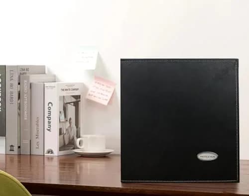 Zoview Self-Adhesive Photo Album Pack of 2 | Holds 3x5 to 8x10 Photos, Black Leather Cover thumbnail 8