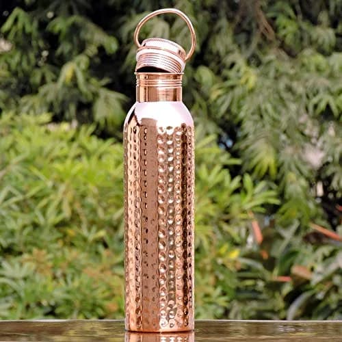 HealthGoodsIn Copper Water Bottle 600ml | Leakproof Ayurvedic Copper Vessel (Pack of 2) thumbnail 6