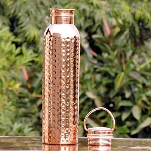 HealthGoodsIn Copper Water Bottle 600ml | Leakproof Ayurvedic Copper Vessel (Pack of 2) thumbnail 7