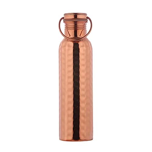 HealthGoodsIn Copper Water Bottle 600ml | Leakproof Ayurvedic Copper Vessel (Pack of 2) thumbnail 2