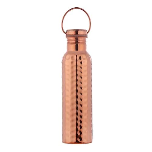 HealthGoodsIn Copper Water Bottle 600ml | Leakproof Ayurvedic Copper Vessel (Pack of 2) thumbnail 3