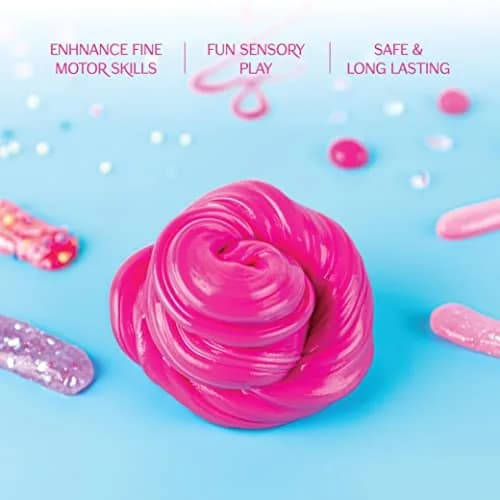 Goody Putty Pink Toy Slime Set | 12 Tins (355ml / 1.1lb) | Non-Toxic, Glow-in-the-Dark, Color-Changing thumbnail 4