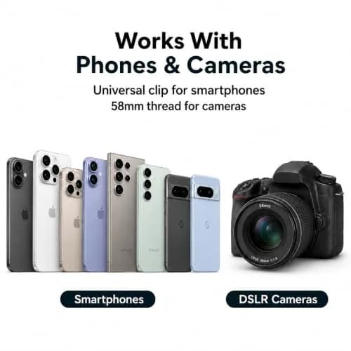 APEXEL 58mm CPL Filter for iPhone & DSLR | HD Circular Polarizer for Mobile & Camera thumbnail 8